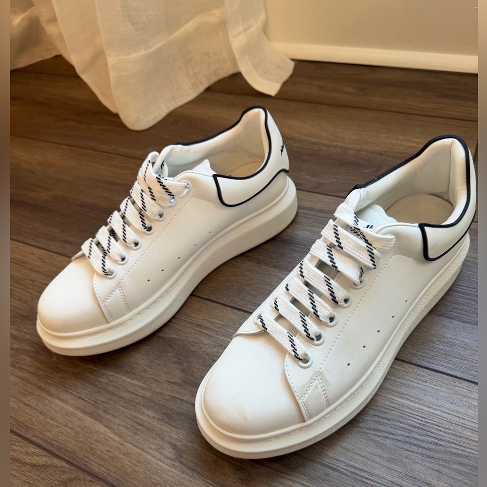Alexander McQueen White and Black Sneakers
